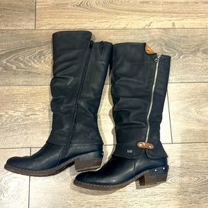 Rieker fleece lined knee high boots